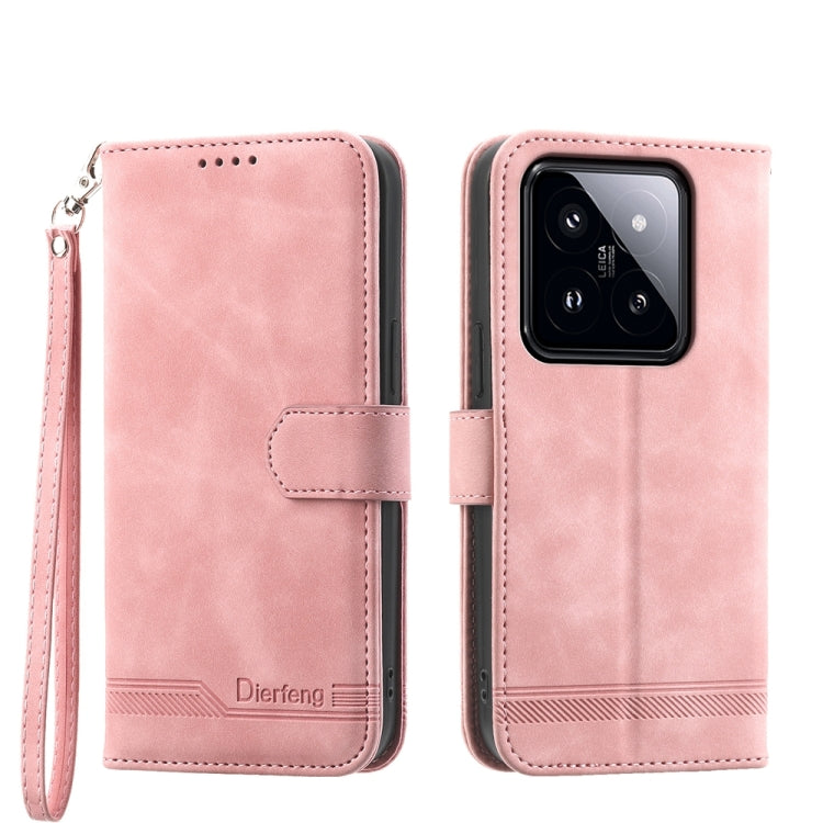Dierfeng Dream Line TPU + PU Leather Phone Case, For Xiaomi 14 Pro, For Xiaomi 14, For Xiaomi Redmi Note 13 5G, For Xiaomi Redmi 13C