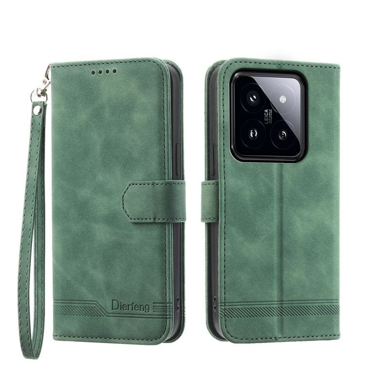 Dierfeng Dream Line TPU + PU Leather Phone Case, For Xiaomi 14 Pro, For Xiaomi 14, For Xiaomi Redmi Note 13 5G, For Xiaomi Redmi 13C