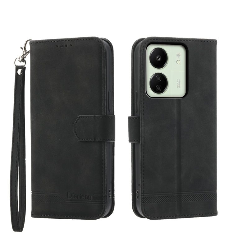 Dierfeng Dream Line TPU + PU Leather Phone Case, For Xiaomi 14 Pro, For Xiaomi 14, For Xiaomi Redmi Note 13 5G, For Xiaomi Redmi 13C