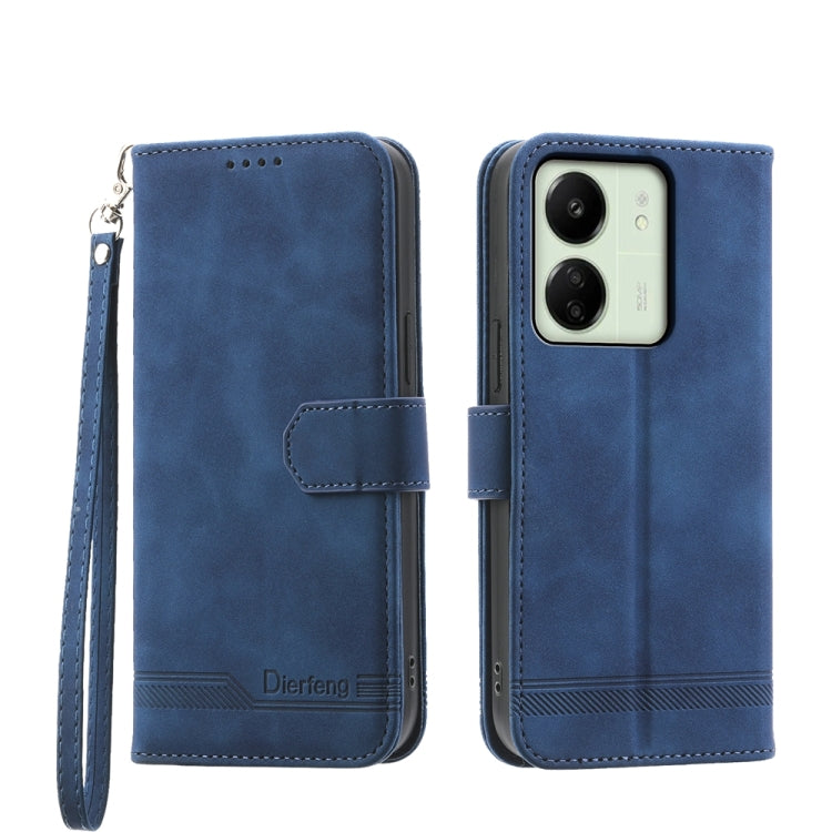 Dierfeng Dream Line TPU + PU Leather Phone Case, For Xiaomi 14 Pro, For Xiaomi 14, For Xiaomi Redmi Note 13 5G, For Xiaomi Redmi 13C