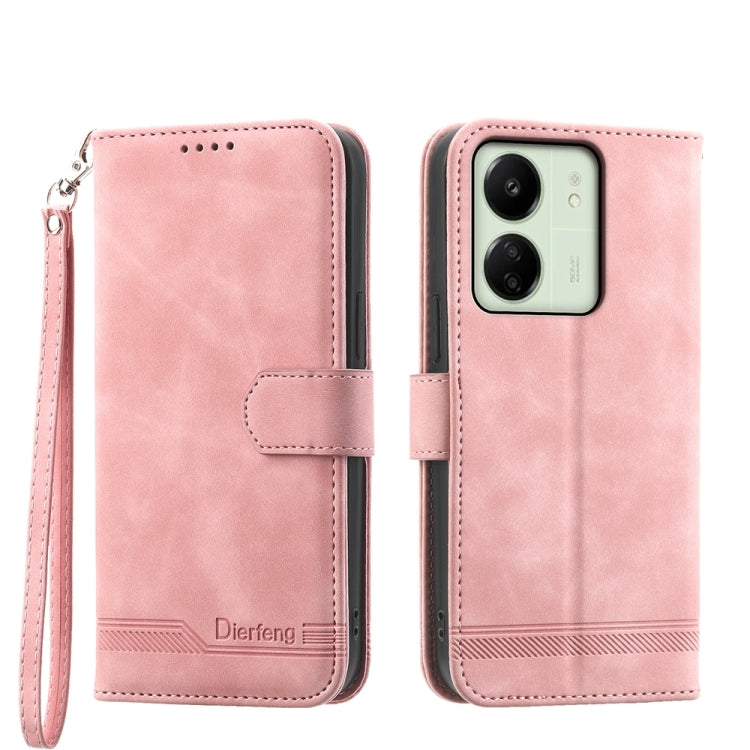 Dierfeng Dream Line TPU + PU Leather Phone Case, For Xiaomi 14 Pro, For Xiaomi 14, For Xiaomi Redmi Note 13 5G, For Xiaomi Redmi 13C