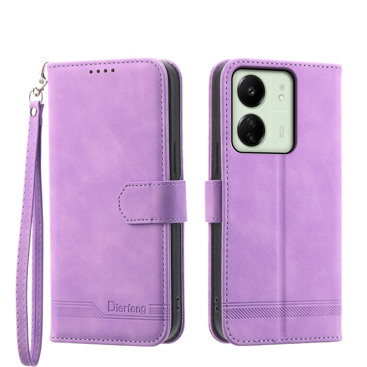 Dierfeng Dream Line TPU + PU Leather Phone Case, For Xiaomi 14 Pro, For Xiaomi 14, For Xiaomi Redmi Note 13 5G, For Xiaomi Redmi 13C