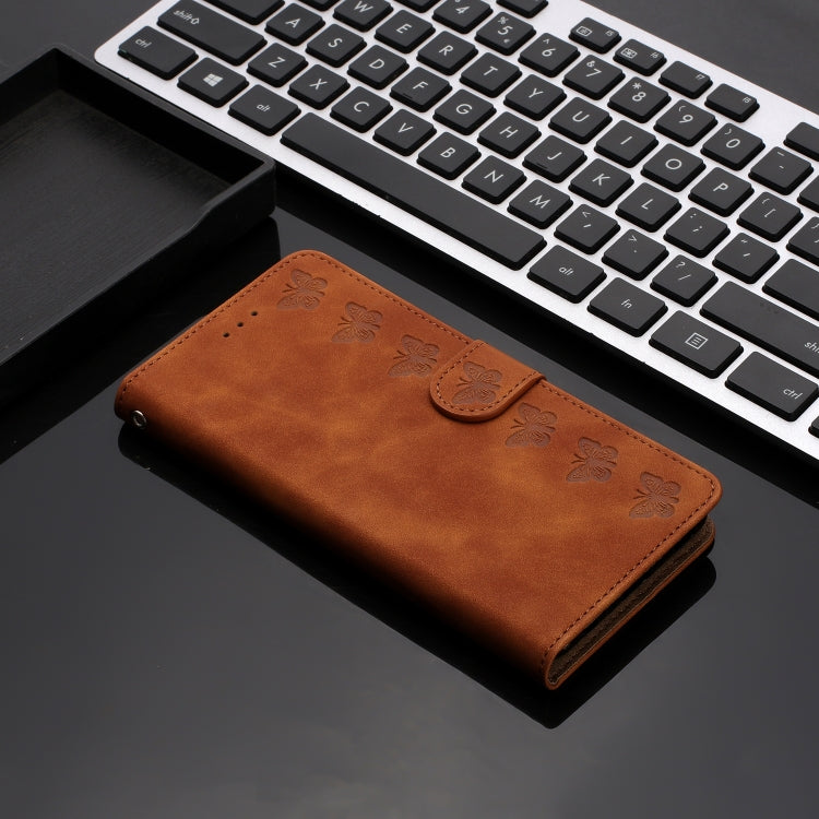 Seven Butterflies Embossed Leather Phone Case