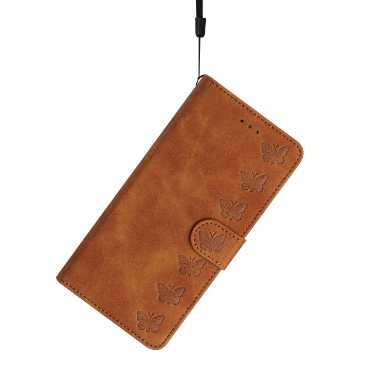 Seven Butterflies Embossed Leather Phone Case, For Samsung Galaxy A20 / A30, For Samsung Galaxy A20e, For Samsung Galaxy A20s, For Samsung Galaxy A22 4G