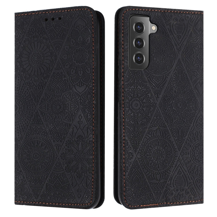 Ethnic Embossed Adsorption Leather Phone Case, For Samsung Galaxy S22 Ultra 5G, For Samsung Galaxy S21 5G, For Samsung Galaxy S21+ 5G, For Samsung Galaxy S21 Ultra 5G