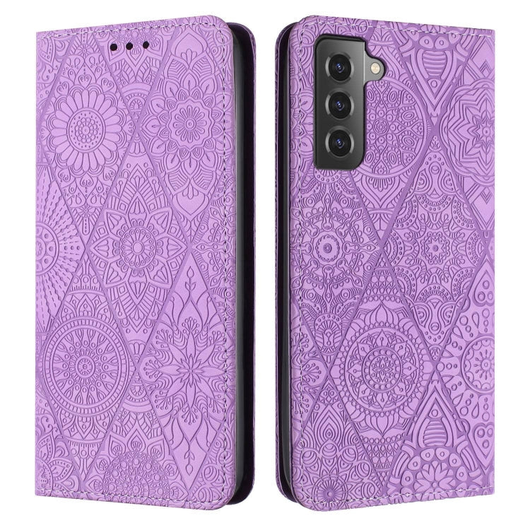 Ethnic Embossed Adsorption Leather Phone Case, For Samsung Galaxy S22 Ultra 5G, For Samsung Galaxy S21 5G, For Samsung Galaxy S21+ 5G, For Samsung Galaxy S21 Ultra 5G