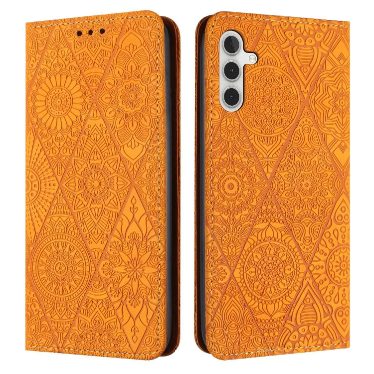 Ethnic Embossed Adsorption Leather Phone Case, For Samsung Galaxy A13 4G/5G, For Samsung Galaxy A14 4G/5G, For Samsung Galaxy A21s, For Samsung Galaxy A22 4G