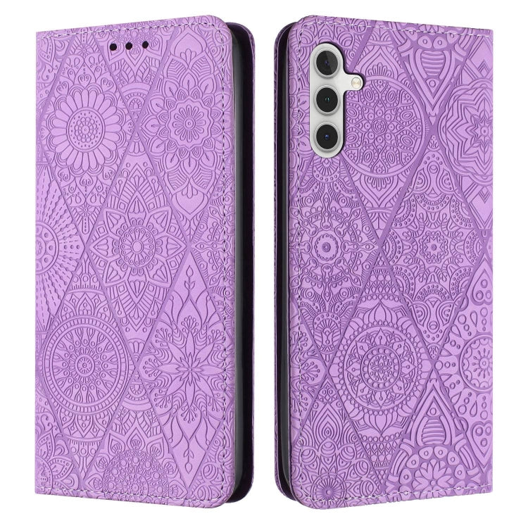 Ethnic Embossed Adsorption Leather Phone Case, For Samsung Galaxy A13 4G/5G, For Samsung Galaxy A14 4G/5G, For Samsung Galaxy A21s, For Samsung Galaxy A22 4G