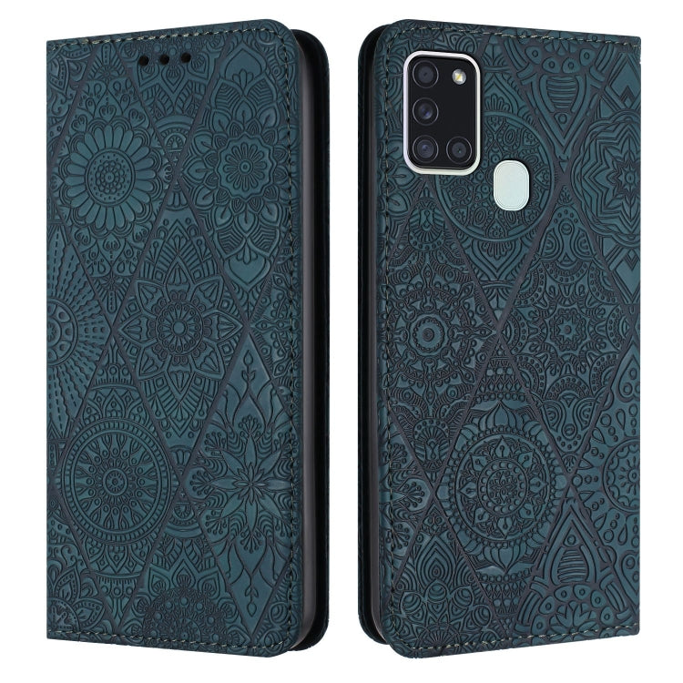 Ethnic Embossed Adsorption Leather Phone Case, For Samsung Galaxy A13 4G/5G, For Samsung Galaxy A14 4G/5G, For Samsung Galaxy A21s, For Samsung Galaxy A22 4G