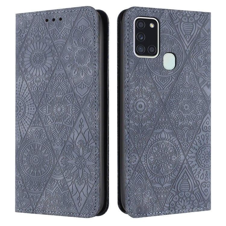 Ethnic Embossed Adsorption Leather Phone Case, For Samsung Galaxy A13 4G/5G, For Samsung Galaxy A14 4G/5G, For Samsung Galaxy A21s, For Samsung Galaxy A22 4G