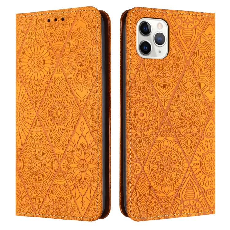 Ethnic Embossed Adsorption Leather Phone Case, For iPhone 12 Pro Max, For iPhone 11, For iPhone 11 Pro, For iPhone 11 Pro Max