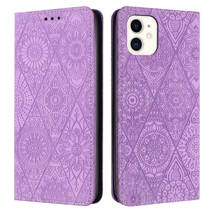 Ethnic Embossed Adsorption Leather Phone Case, For iPhone 12 Pro Max, For iPhone 11, For iPhone 11 Pro, For iPhone 11 Pro Max