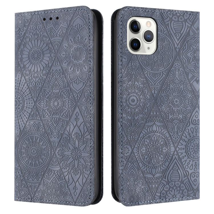 Ethnic Embossed Adsorption Leather Phone Case, For iPhone 12 Pro Max, For iPhone 11, For iPhone 11 Pro, For iPhone 11 Pro Max