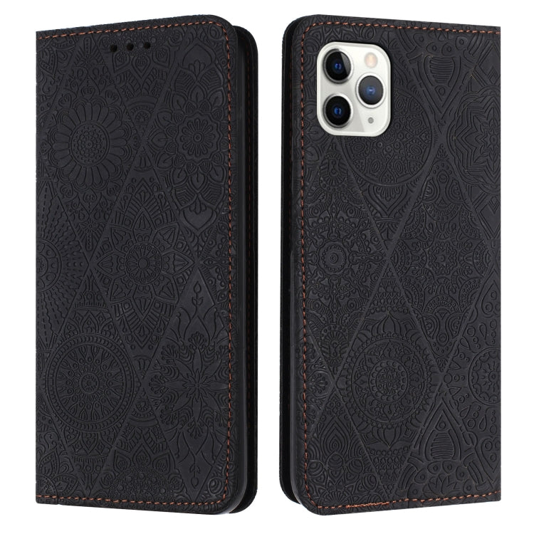 Ethnic Embossed Adsorption Leather Phone Case, For iPhone 12 Pro Max, For iPhone 11, For iPhone 11 Pro, For iPhone 11 Pro Max