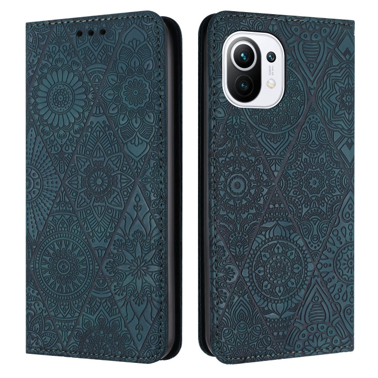 Ethnic Embossed Adsorption Leather Phone Case, For Xiaomi Poco X4 Pro 5G, For Xiaomi Redmi 10, For Xiaomi Poco M4 Pro 5G, For Xiaomi 11 Lite