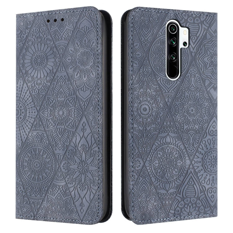 Ethnic Embossed Adsorption Leather Phone Case, For Xiaomi Redmi 9, For Redmi Note 9, For Redmi Note 9 Pro, For Redmi Note 8T