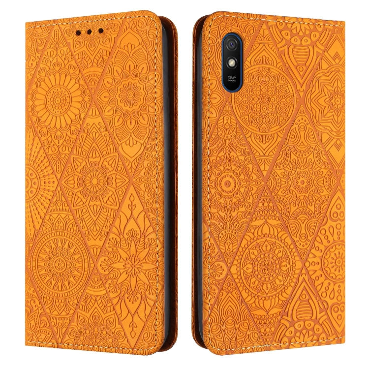 Ethnic Embossed Adsorption Leather Phone Case, For Redmi Note 10 Pro, For Redmi Note 10 4G, For Xiaomi Redmi 9T, For Xiaomi Redmi 9A