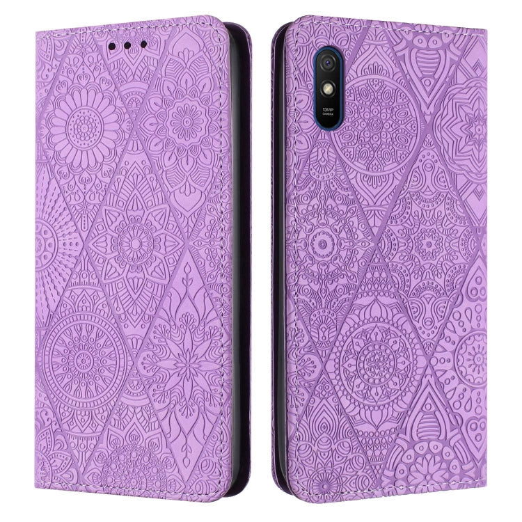 Ethnic Embossed Adsorption Leather Phone Case, For Redmi Note 10 Pro, For Redmi Note 10 4G, For Xiaomi Redmi 9T, For Xiaomi Redmi 9A