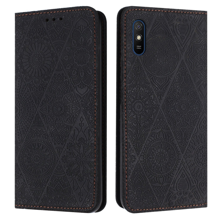 Ethnic Embossed Adsorption Leather Phone Case, For Redmi Note 10 Pro, For Redmi Note 10 4G, For Xiaomi Redmi 9T, For Xiaomi Redmi 9A