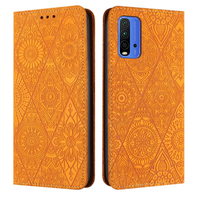 Ethnic Embossed Adsorption Leather Phone Case, For Redmi Note 10 Pro, For Redmi Note 10 4G, For Xiaomi Redmi 9T, For Xiaomi Redmi 9A