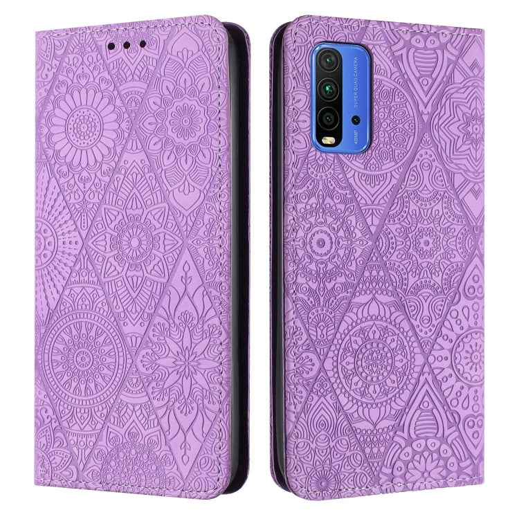 Ethnic Embossed Adsorption Leather Phone Case, For Redmi Note 10 Pro, For Redmi Note 10 4G, For Xiaomi Redmi 9T, For Xiaomi Redmi 9A