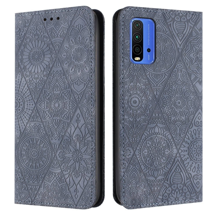 Ethnic Embossed Adsorption Leather Phone Case, For Redmi Note 10 Pro, For Redmi Note 10 4G, For Xiaomi Redmi 9T, For Xiaomi Redmi 9A
