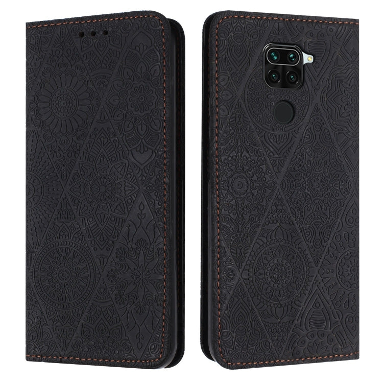Ethnic Embossed Adsorption Leather Phone Case, For Xiaomi Redmi 9, For Redmi Note 9, For Redmi Note 9 Pro, For Redmi Note 8T
