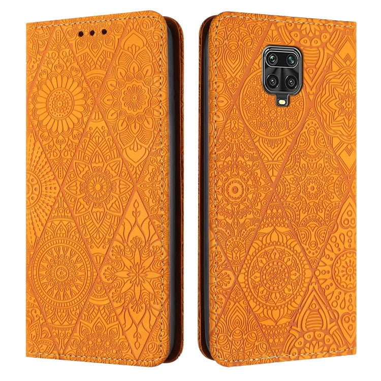 Ethnic Embossed Adsorption Leather Phone Case, For Xiaomi Redmi 9, For Redmi Note 9, For Redmi Note 9 Pro, For Redmi Note 8T