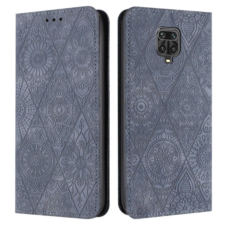 Ethnic Embossed Adsorption Leather Phone Case, For Xiaomi Redmi 9, For Redmi Note 9, For Redmi Note 9 Pro, For Redmi Note 8T