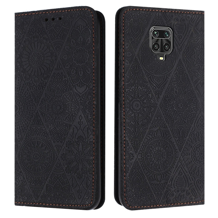Ethnic Embossed Adsorption Leather Phone Case, For Xiaomi Redmi 9, For Redmi Note 9, For Redmi Note 9 Pro, For Redmi Note 8T