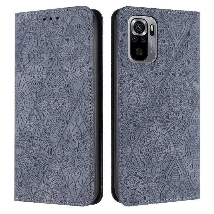 Ethnic Embossed Adsorption Leather Phone Case, For Redmi Note 10 Pro, For Redmi Note 10 4G, For Xiaomi Redmi 9T, For Xiaomi Redmi 9A