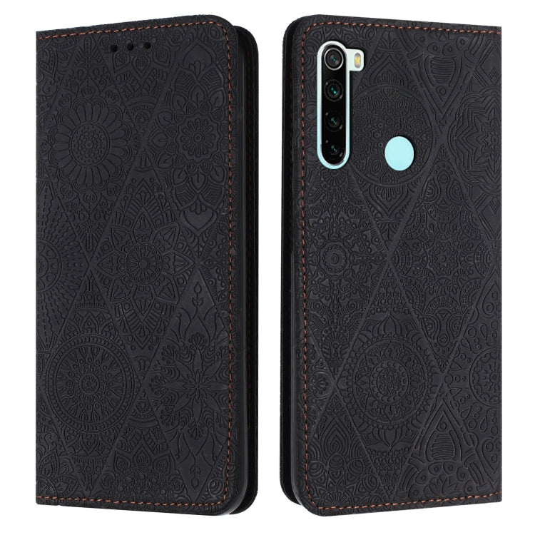 Ethnic Embossed Adsorption Leather Phone Case, For Xiaomi Redmi 9, For Redmi Note 9, For Redmi Note 9 Pro, For Redmi Note 8T