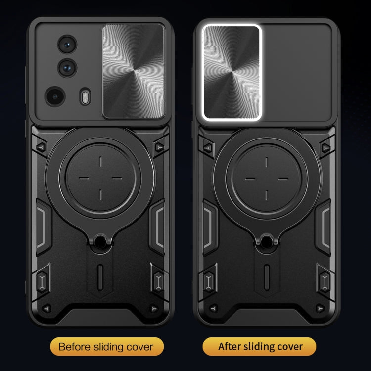 CD Texture Sliding Camshield Magnetic Holder Phone Case, For Xiaomi 13 Lite / Civi 2 5G, For Xiaomi 13 Pro, For Xiaomi 13, For Xiaomi 12T / 12T Pro