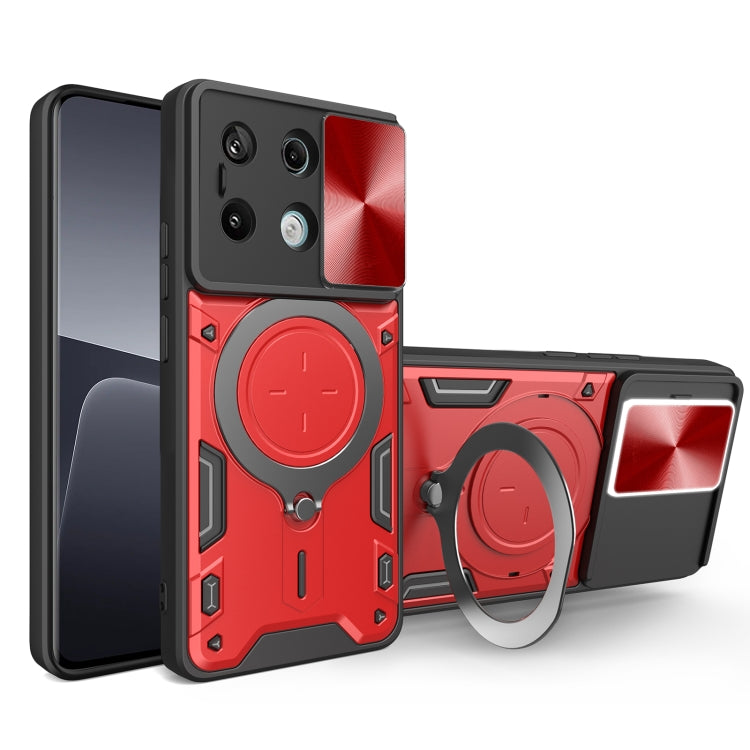 CD Texture Sliding Camshield Magnetic Holder Phone Case, For Xiaomi Redmi Note 13 Pro 5G, For Xiaomi 13T / Redmi K60 Ultra, For Xiaomi Redmi Note 12 Turbo, For Xiaomi Poco F5 Pro/Redmi K60