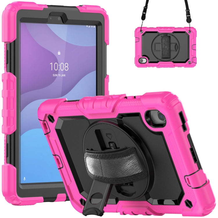 Silicone Hybrid PC Tablet Case with Shoulder Strap, For Lenovo Tab M8 HD 2020/2019