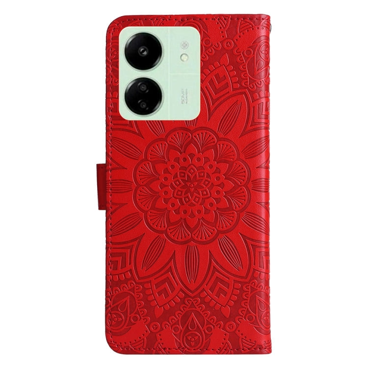 Embossed Sunflower Leather Phone Case, For Xiaomi Redmi 13C 4G, For Xiaomi Redmi Note13 Pro+ 5G Global, For Xiaomi Redmi Note13 Pro 5G Global, For Xiaomi 13T / Redmi K60 Ultra
