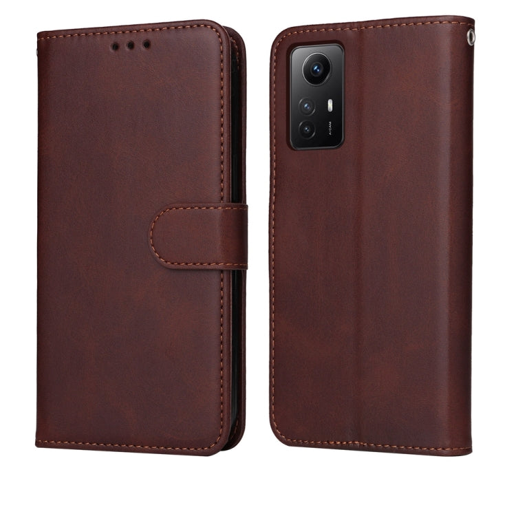Classic Calf Texture Flip Leather Phone Case, For Xiaomi Redmi Note 12S 4G