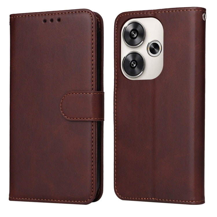 Classic Calf Texture Flip Leather Phone Case, For Xiaomi Poco F6, For Xiaomi Redmi A3, For Xiaomi Redmi Note13 Pro 4G Global/Poco M6 Pro 4G, For Xiaomi Redmi Note13 4G