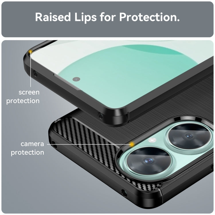 Brushed Texture Carbon Fiber TPU Phone Case, For Huawei nova 11i, For Huawei Maimang 20