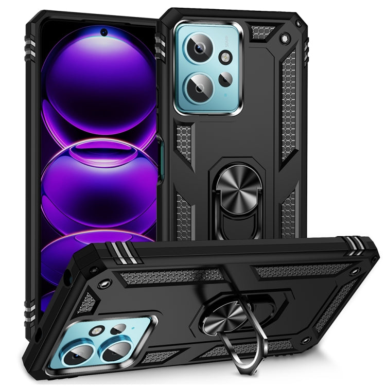 Shockproof TPU + PC Phone Case with Holder, For Xiaomi Redmi Note 12 4G Global