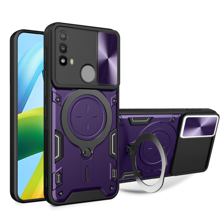 CD Texture Sliding Camshield Magnetic Holder Phone Case, For Motorola Moto G30 / G20 / G10