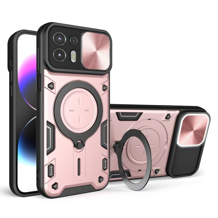 CD Texture Sliding Camshield Magnetic Holder Phone Case, For Motorola Moto G30 / G20 / G10