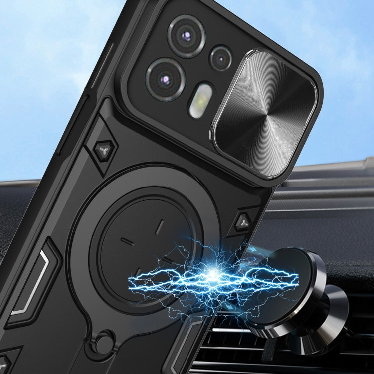 CD Texture Sliding Camshield Magnetic Holder Phone Case, For Motorola Moto G30 / G20 / G10