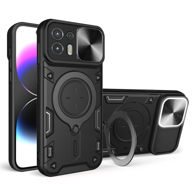 CD Texture Sliding Camshield Magnetic Holder Phone Case, For Motorola Moto G30 / G20 / G10