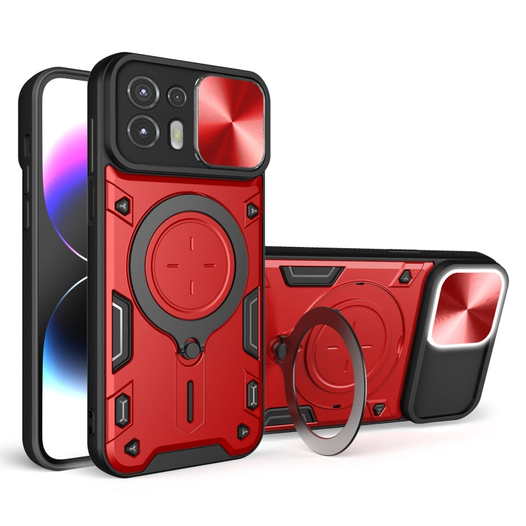 CD Texture Sliding Camshield Magnetic Holder Phone Case, For Motorola Moto G30 / G20 / G10