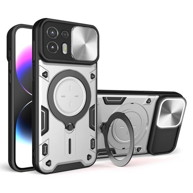 CD Texture Sliding Camshield Magnetic Holder Phone Case, For Motorola Moto G30 / G20 / G10