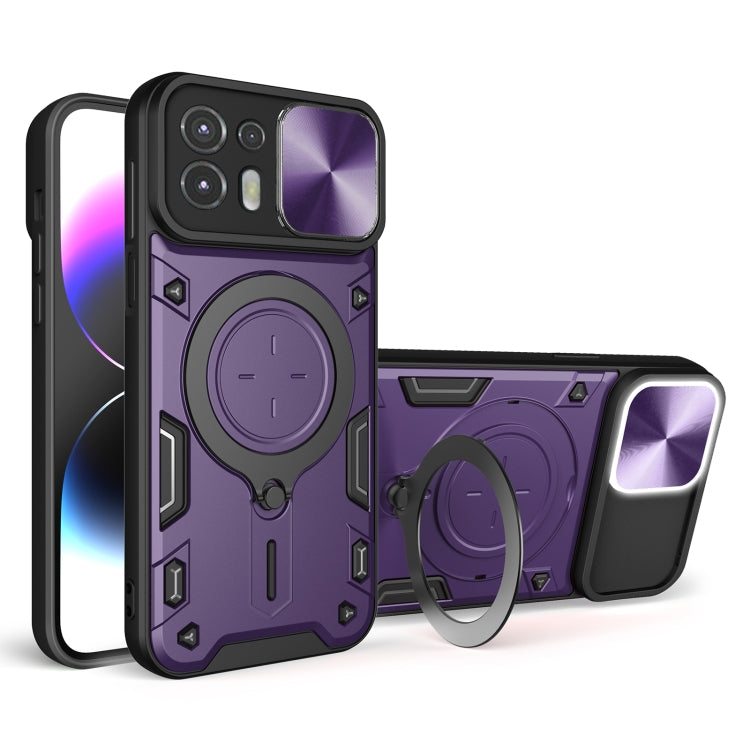 CD Texture Sliding Camshield Magnetic Holder Phone Case, For Motorola Moto G30 / G20 / G10