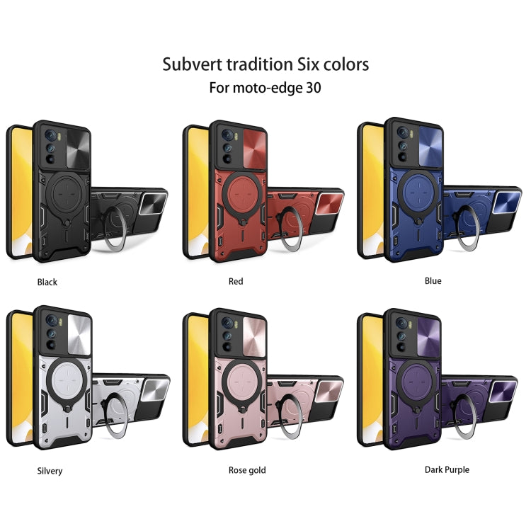 CD Texture Sliding Camshield Magnetic Holder Phone Case, For Motorola Moto G30 / G20 / G10