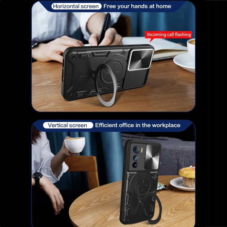 CD Texture Sliding Camshield Magnetic Holder Phone Case, For Motorola Moto G30 / G20 / G10