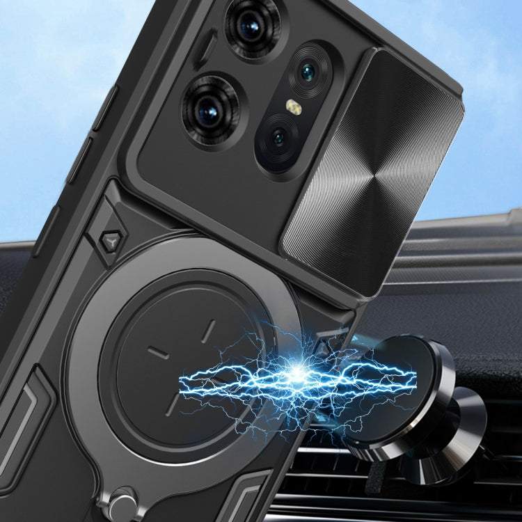 CD Texture Sliding Camshield Magnetic Holder Phone Case, For Motorola Edge 30 Fusion, For Motorola Edge 30 Neo, For Motorola Moto G62, For Motorola Edge 30 Ultra
